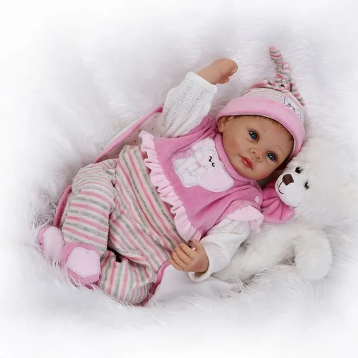 Poupée Reborn - NPKDOLL - TY1106RU - Silicone - Éducative - Douce - 55cm-1