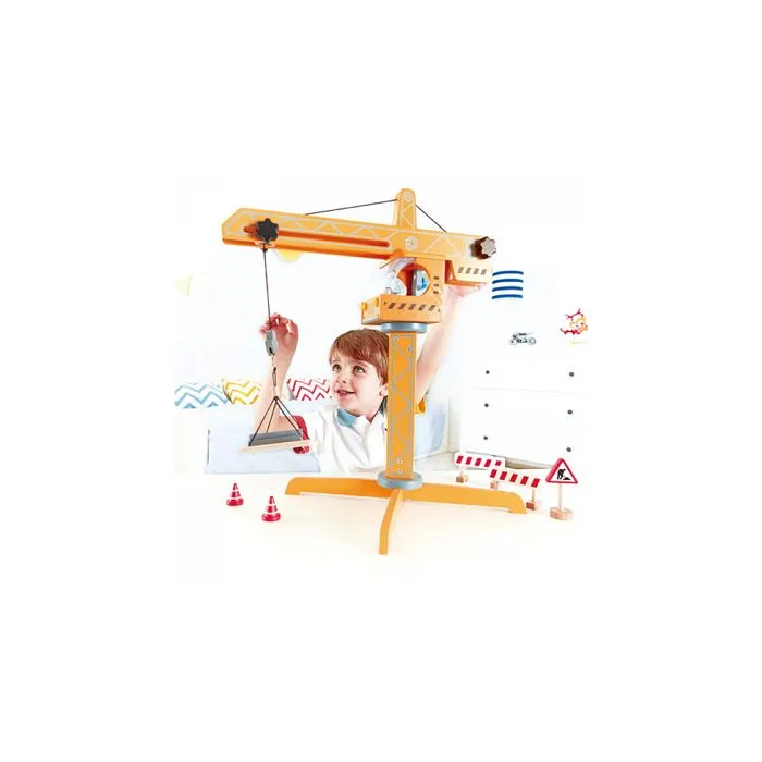 Grue - HAPE - Méga grue super robuste - Jaune - Mixte - A partir de 3 ans-1