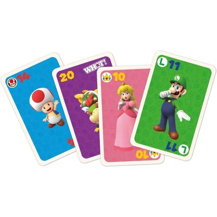 Whot! Super Mario - Jeu de cartes - WINNING MOVES - Jeu de cartes aux couleurs de Super Mario pour toute la famille.-4