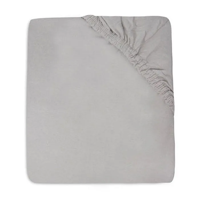 Drap-housse en coton doux JOLLEIN - Gris tempête - 60x120cm - Lot de 2 - Lit bébé-0