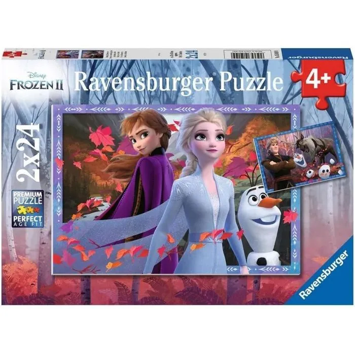 Puzzle La Reine des Neiges 2 - Ravensburger - 2x24 pièces - Pour enfants dès 4 ans-1