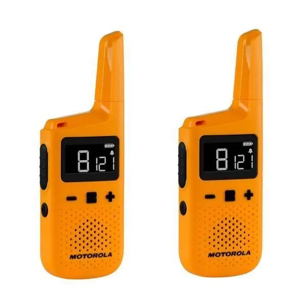 Talkies-walkies MOTOROLA TALKABOUT T72 - Jaune - Portée 8 km - PMR446 - 16 canaux - 121 codes-0