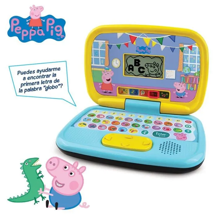 Vtech - 80-553522 - Portable d'apprentissage Peppa Pig, Ordinateur interactif pour Enfants + 3 Ans, Version ESP, , unico-1