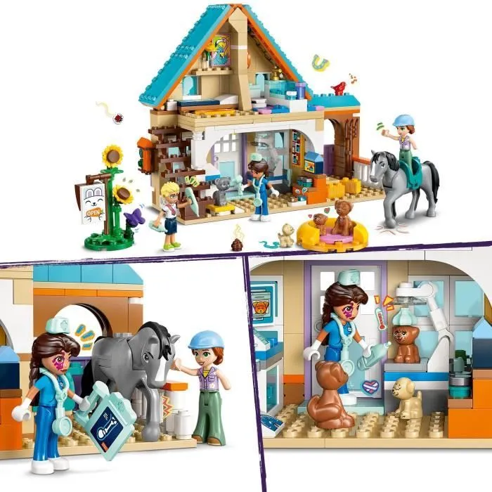 LEGO Friends 42651 La clinique vétérinaire pour chevaux et animaux de compagnie - Jouet-2