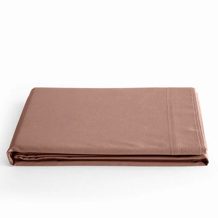 Drap plat "Prémium" pour lit 1 place & 2 places - Prémium Vieux Rose - 180 x 290 cm pour lit 1 place-0