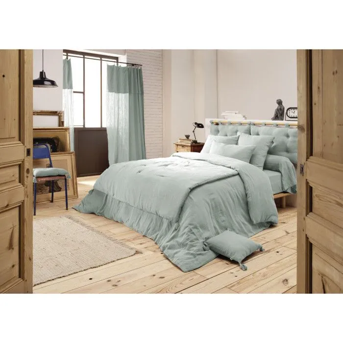 Housse de couette "Gaïa" toutes dimensions "Gaze de Coton" - Gaïa Eucalyptus - Housse de couette 200 x 200 cm-3