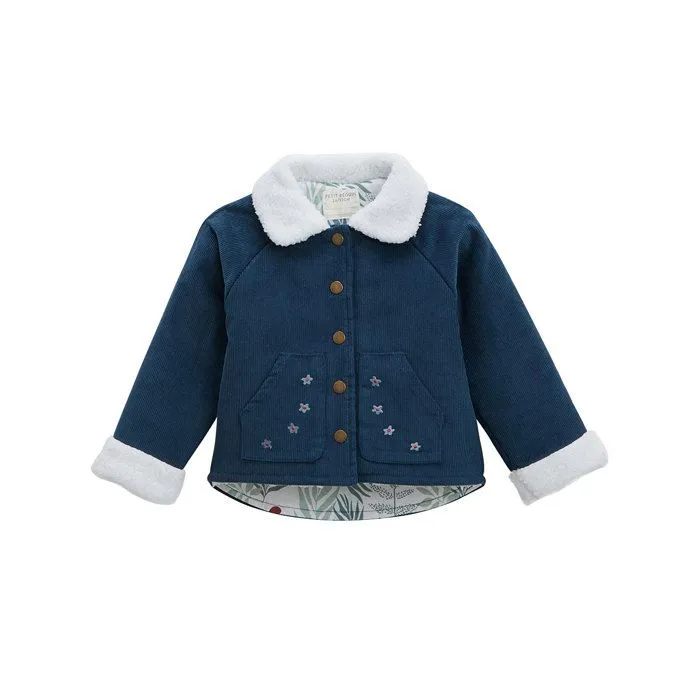 Veste enfant - Petit Béguin - Népal - 100% coton - Col sherpa - 2 poches-1