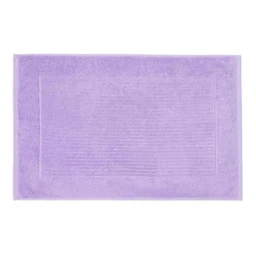 Tapis de Bain - HOMESCAPES - Uni 100% Coton Turc - Violet - 50 x 80 cm-0