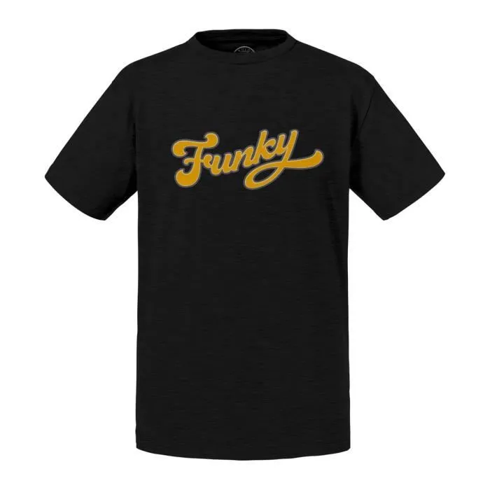 T-shirt Enfant Noir Funky 70's Vintage Retro Style Musique Funk-0