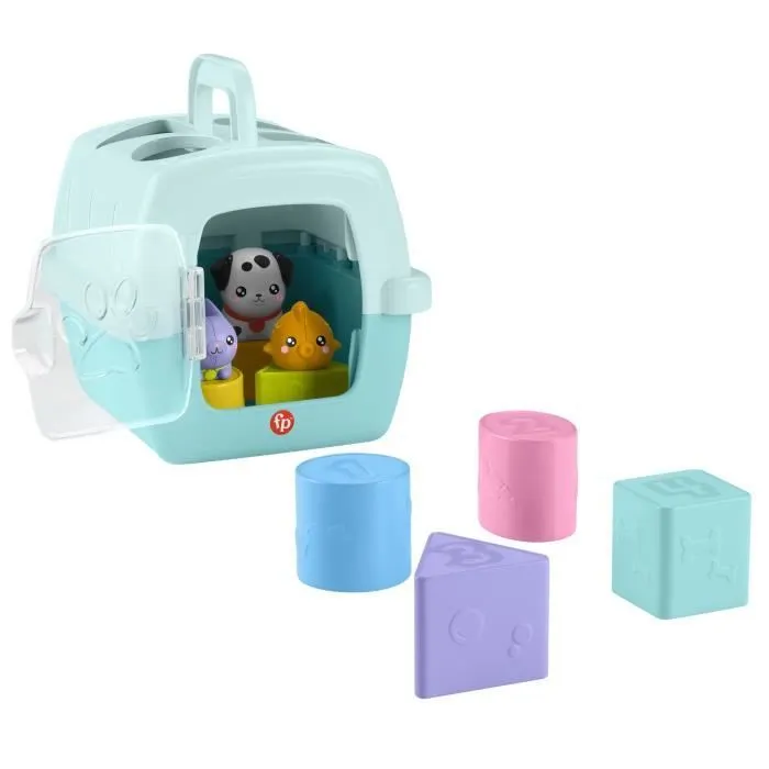 Fisher-Price®-Trieur Caisse de Transport d’Animaux-Trieur 8 blocs HTW93-2