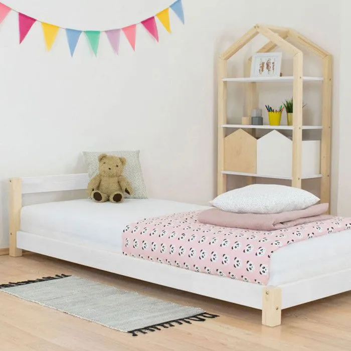 Lit enfant DREAMY 120 x 200 - blanc et naturel-1