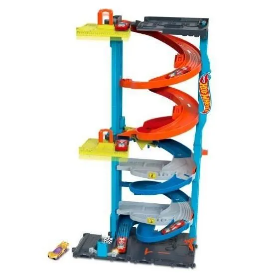 Jouet - Hot Wheels - Tor City Racing Tower - Blanc - 4 ans et plus - Intérieur-0
