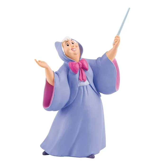 Figurine Fée Marraine - BULLY - Cendrillon Disney - 11 cm - Violet et multicolore-1