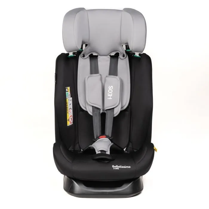 BEBELISSIMO - Siège auto I-size - groupe 0+/1/2/3 - (0-36kg) - Inclinable - 40 -150cm - i-EOS - gris-1