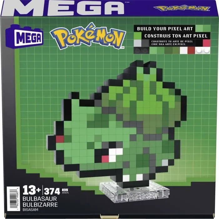 MEGA-Pokémon-Bulbizarre-Coffret de construction rétro 374 pièces - MEGA Pokémon - HTH75-5