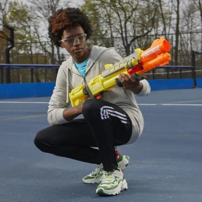Blaster Nerf Fortnite Legendary Tac - Nerf - Fortnite Legendary Tac - Blaster - Remarquable - Bleu - 8 ans-3