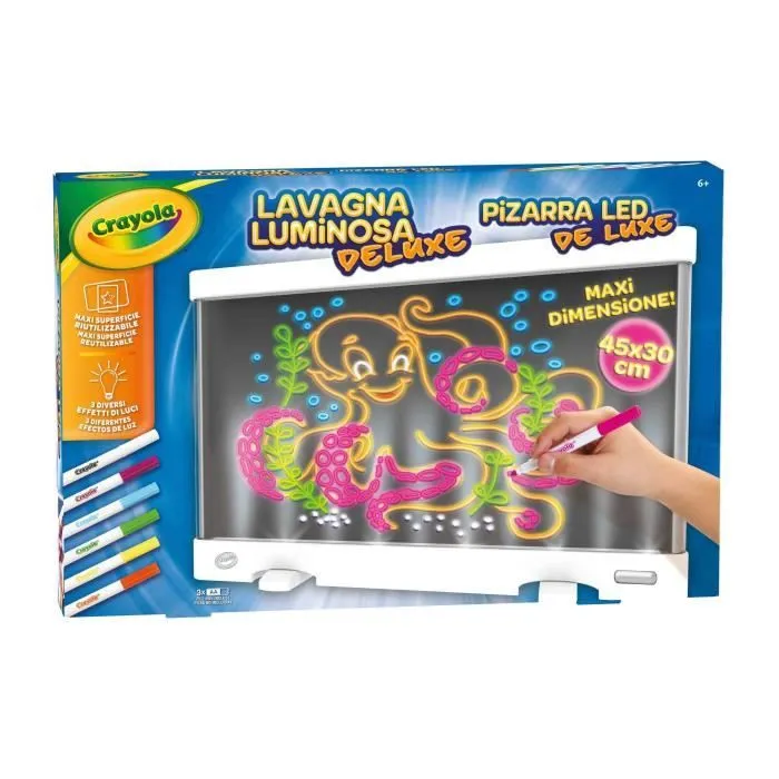 Décoration murale - CRAYOLA - Tableau LED de 25-7246 - Bleu - Rectangulaire-0
