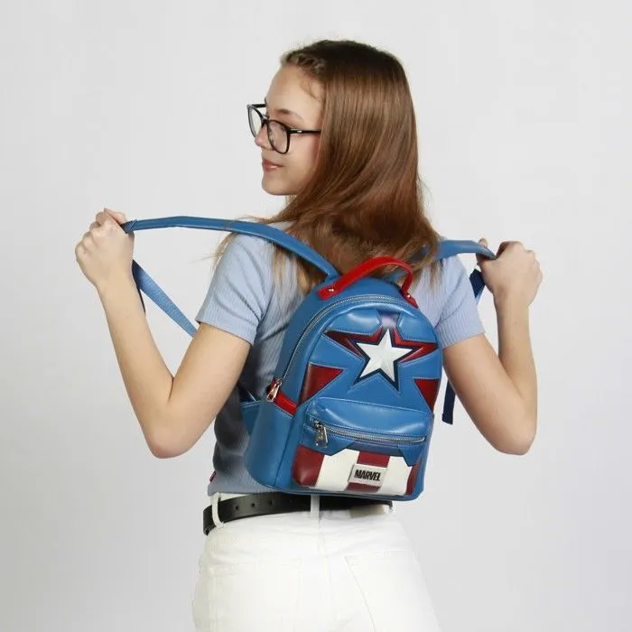 Sac à dos Heady - Marvel Captain America Courage - Bleu - Taille Unique-4