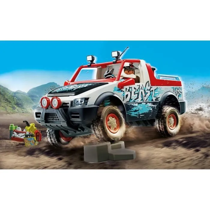 PLAYMOBIL 71430 Voiture de rallye, City Life, Avec personnage et véhicule tout-terrain, 74 pièces, Dès 4 ans-1