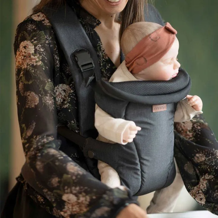 MAÏKA Porte-bébé confort plus noir, naissance à 15 kg, 3 positions possibles-3