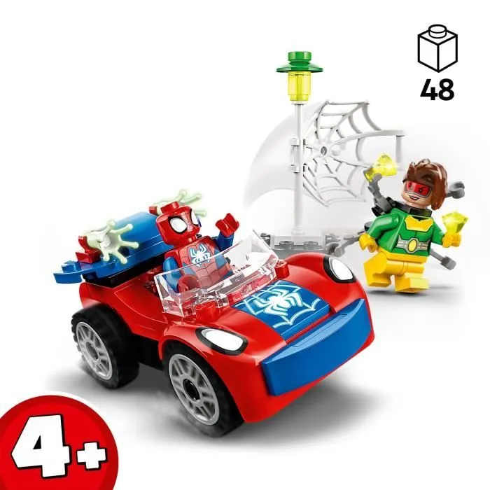 LEGO® Marvel 10789 La Voiture de Spider-Man et Docteur Octopus, Jouet avec Spidey et Briques-2
