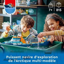 LEGO® City 60368 Le Navire d’Exploration Arctique, Jouet de Grand Bateau Flottant, Cadeau Enfants-2