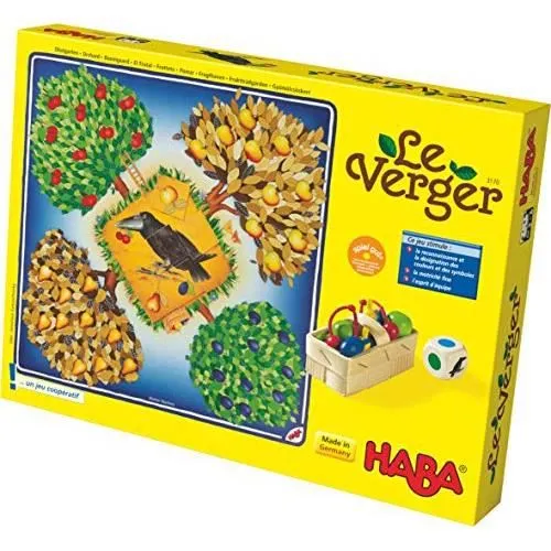 Jeu de société - HABA - Le verger - A partir de 3 ans - 2 joueurs ou plus - Durée 10 min-0