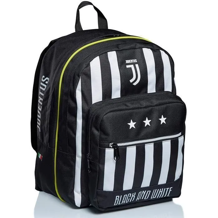 Seven Zaino Doppio Scomparto Juventus, Best Match, Bianco e Nero, Scuola - Tempo Libero - 8011410486799-0