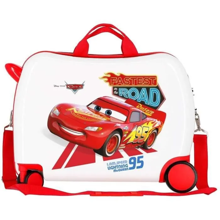 Disney Valise Enfant porteur, 2 roues multidirectionnelles Cars Good Mood - 4649863-3