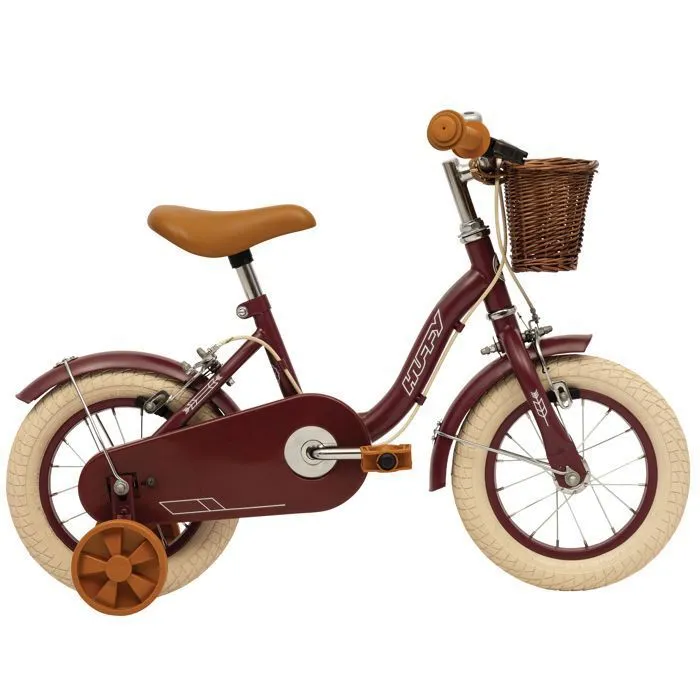 Vélo Enfant Fille - Huffy - Vintage 12 Pouces - Bordeaux - Panier - Sonnette-2