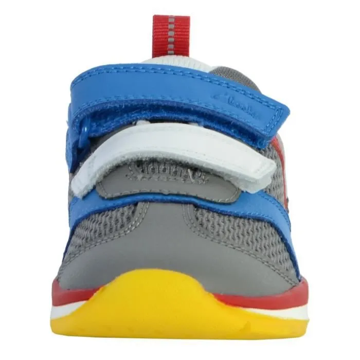 Basket Cuir Clarks  Ferris Run - Gris Combi-3