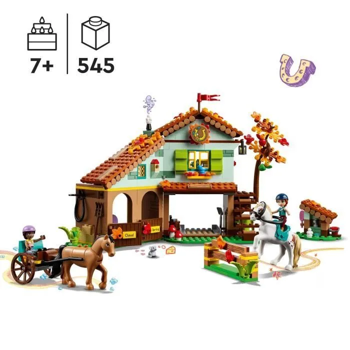 LEGO® Friends 41745 L’Écurie d’Autumn, Jouet avec Chevaux, Carrosse, Cadeau Équitation-1