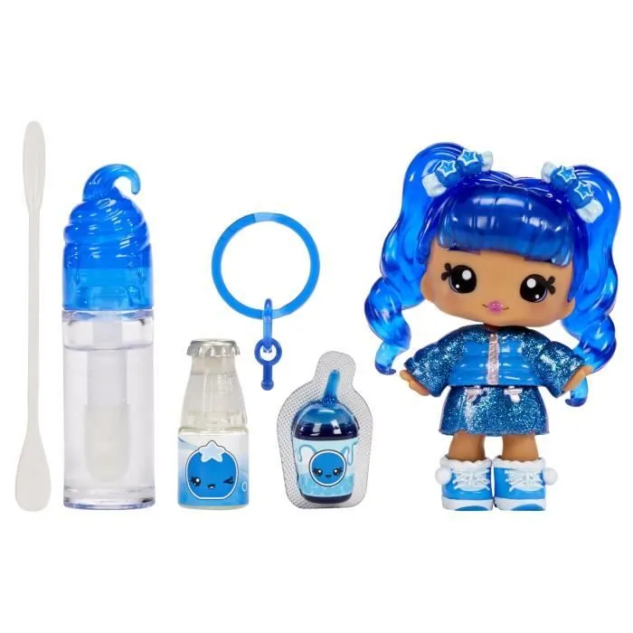 Yummiland - 1 poupée 10 cm et un gloss pailleté à créer - Rory - Goût Myrtille - Dès 4ans-2