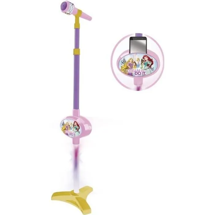 DISNEY PRINCESSE Micro sur pied avec ampli-0
