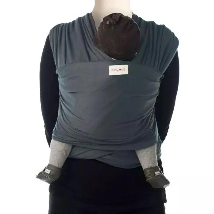 Écharpe de portage Tricot Slen en Bambou 540 x 67 cm Gris-0