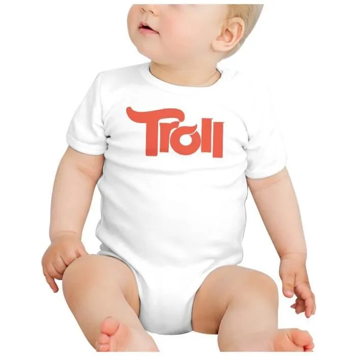 Body Bébé Manche Courte Blanc Troll Jeux Vidéo Meme Internet Gamer-1