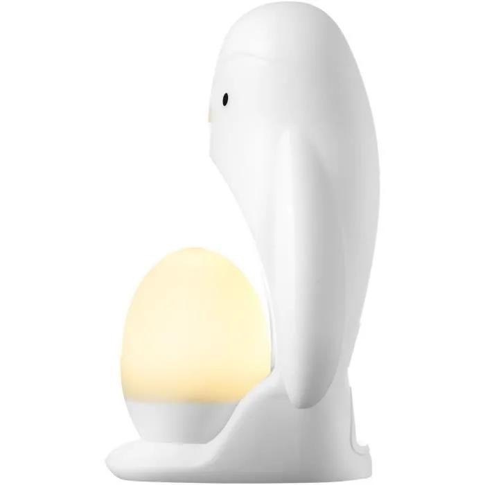 TOMMEE TIPPEE Veilleuse Pingouin 2-en-1, œuf lumineux nomade, luminosité réglable, USB-3