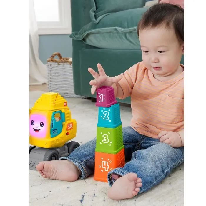 Fisher-Price-La Calculo’Grue-Blocs avec effets sonores et lumineux HXF48-2