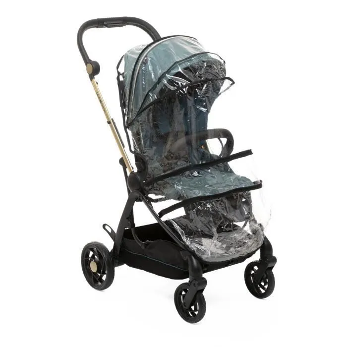 Poussette citadine - CHICCO - One4Ever Green Gem - Hamac réversible - Grandes roues - Poids 7.9 kg-5