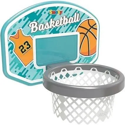 Smoby - Panier de Basket enfant - Accessoire de toboggan Smoby - 3 en 1 - Dés 3 ans-0
