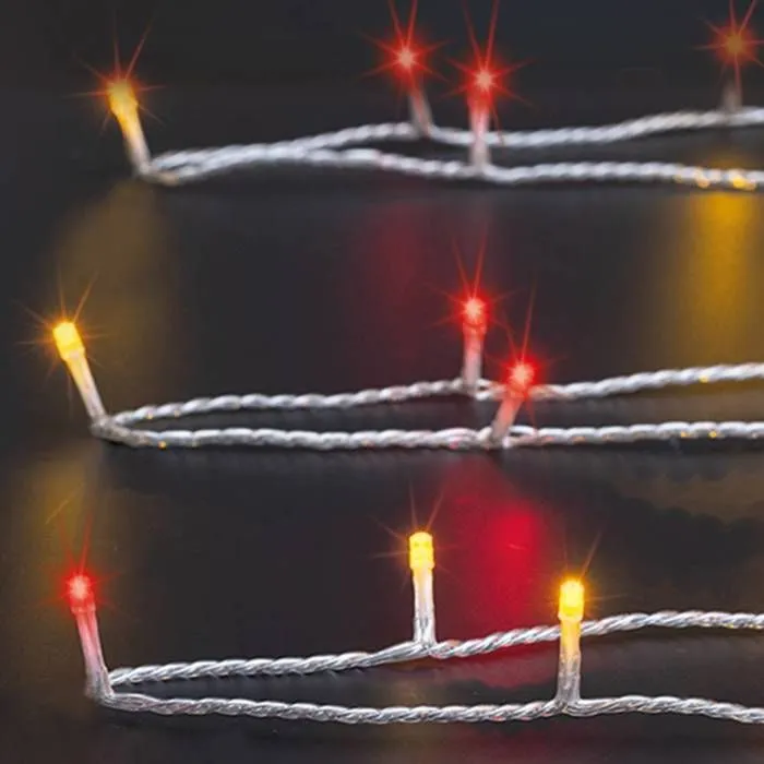 Guirlande lumineuse extérieur 200 LED blanc chaud/rouge 20m Feeric lights & christmas-0