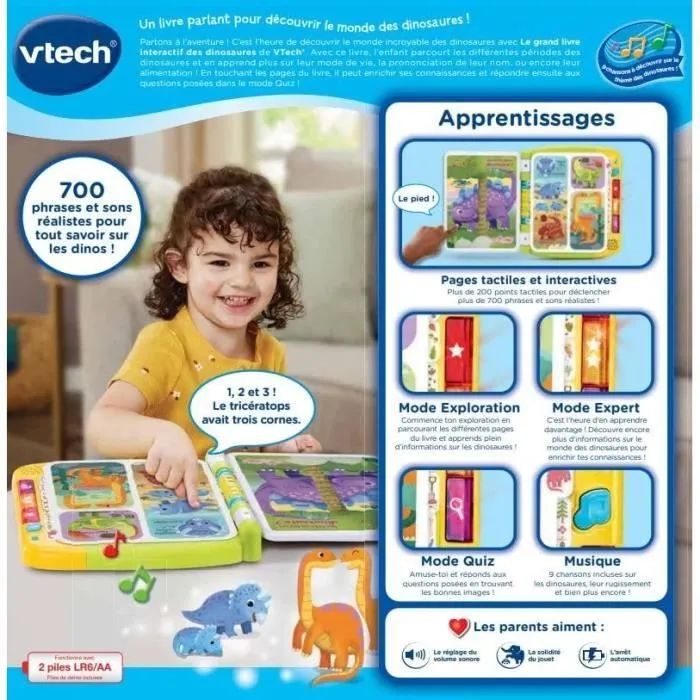 VTECH LE GRAND LIVRE INTERACTIF DES DINOSAURES-3
