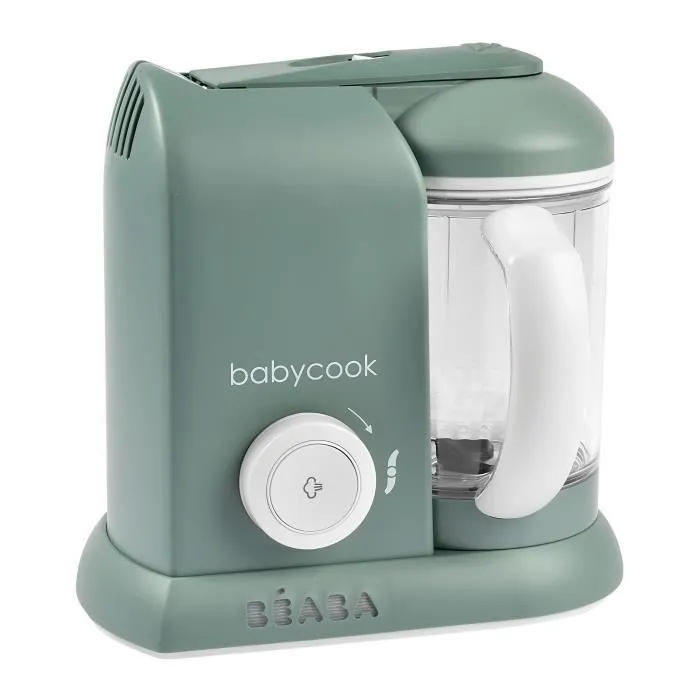 BÉABA - Babycook Solo - Robot Bébé 4 en 1 Mixeur-Cuiseur - Cuisson Vapeur - Eucalyptus-1