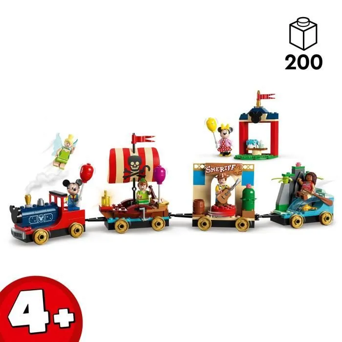 LEGO® Disney 43212 Le Train en Fête Disney, Jouet avec Mickey et Minnie, 100e Anniversaire Disney-1