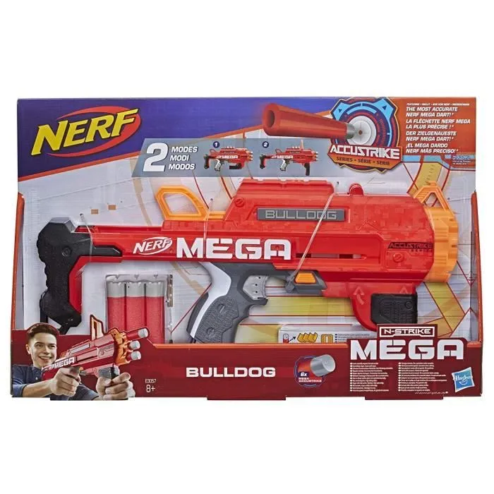 NERF MEGA - Bulldog - Pistolet avec fléchettes en mousse - Mixte - A partir de 8 ans-4