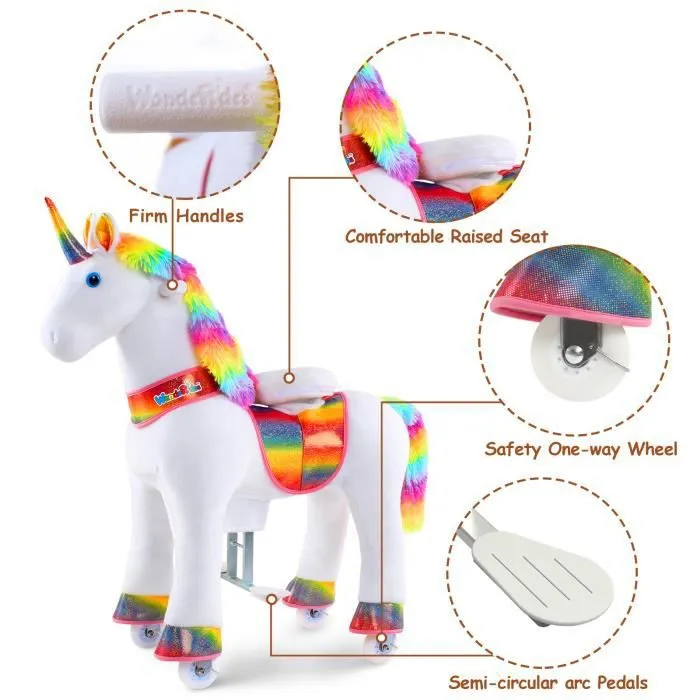 Porteur Licorne WondeRides pour Enfant de 3 à 5 ans - Max 25 kg - Voiture Jouet à Roulettes-2