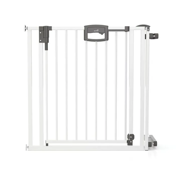 Barrière d'escalier à pression Easylock Plus - GEUTHER - SET4793+0092VS - Bois - Blanc-0