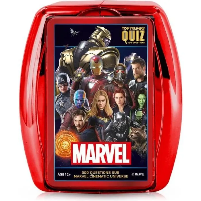 Quiz Marvel cinématic universe 500 questions, Jeu de société de question réponses, Dès 8 ans-0
