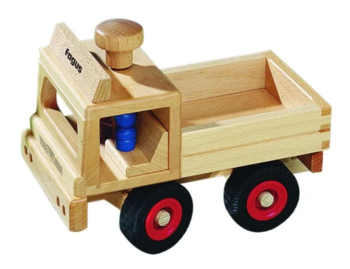 Petit Camion remorque Unimog - Fagus - Jouet pour enfant - Beige - Extérieur - Garçon - 3 ans et plus-1