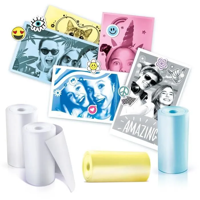 Canal Toys - Appareil Photo Instantané - Kit de Recharge avec Papiers Spéciaux de couleur - CLK 016-1